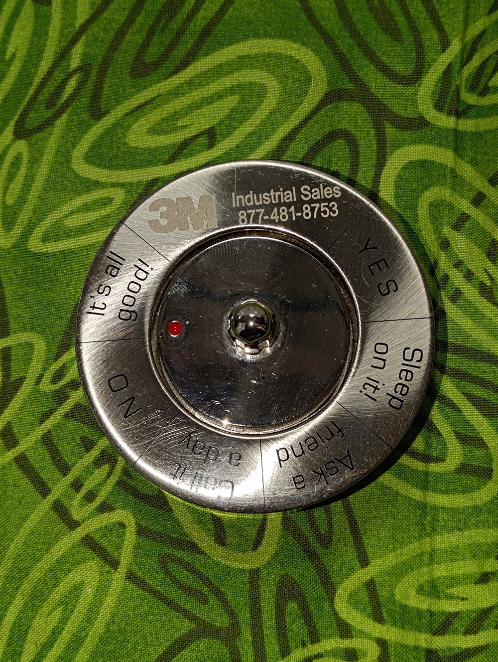 3M Vintage Executive Decision MakeR Spinner  Desk Paperweight